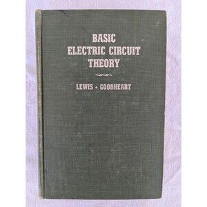 Basic Electric Circuit Theory Hard Cover Book Walter W. Lewis Ronald Press 1958